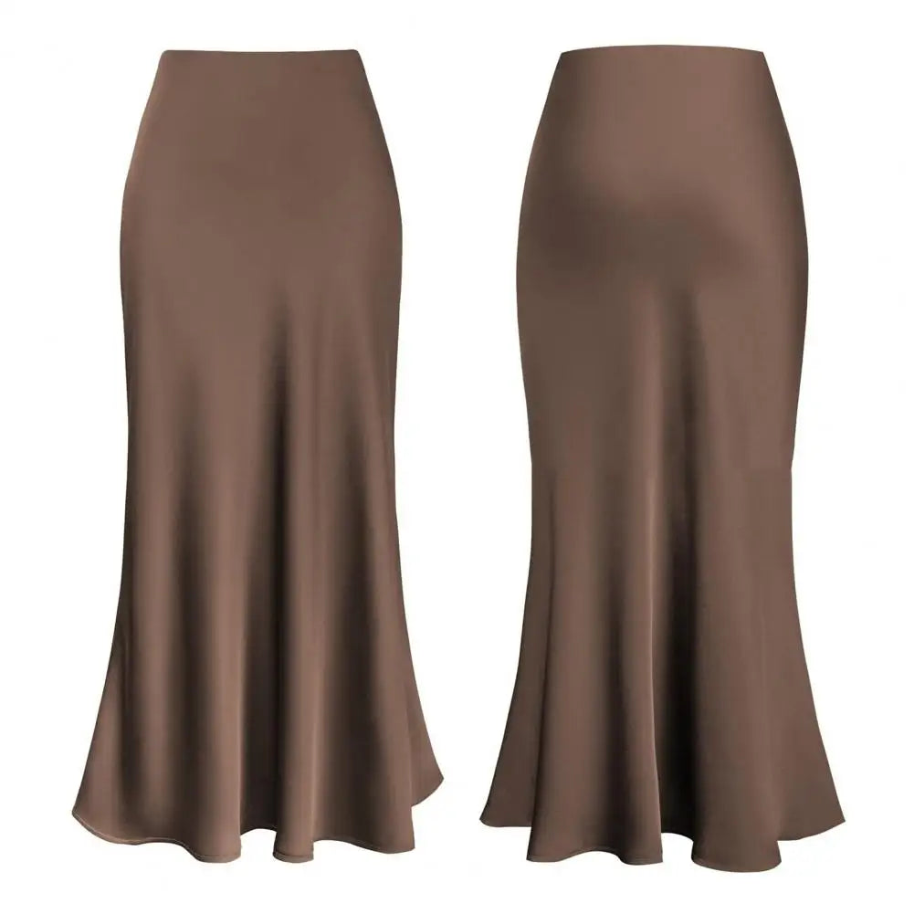 Silk Satin Maxi Skirt