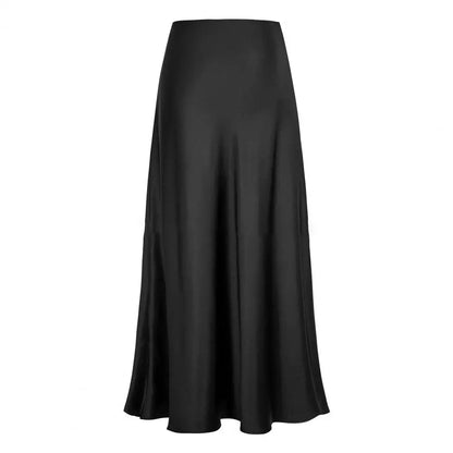 Silk Satin Maxi Skirt